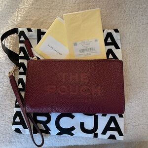 Marc Jacobs Burgundy Clutch Wristlet
